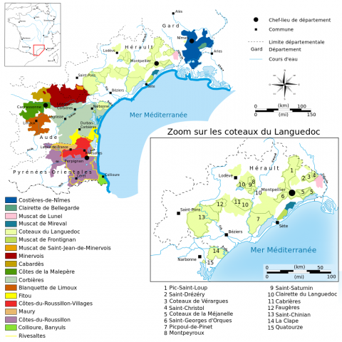 Languedoc-Roussillon Map