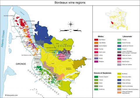 Bordeaux Map